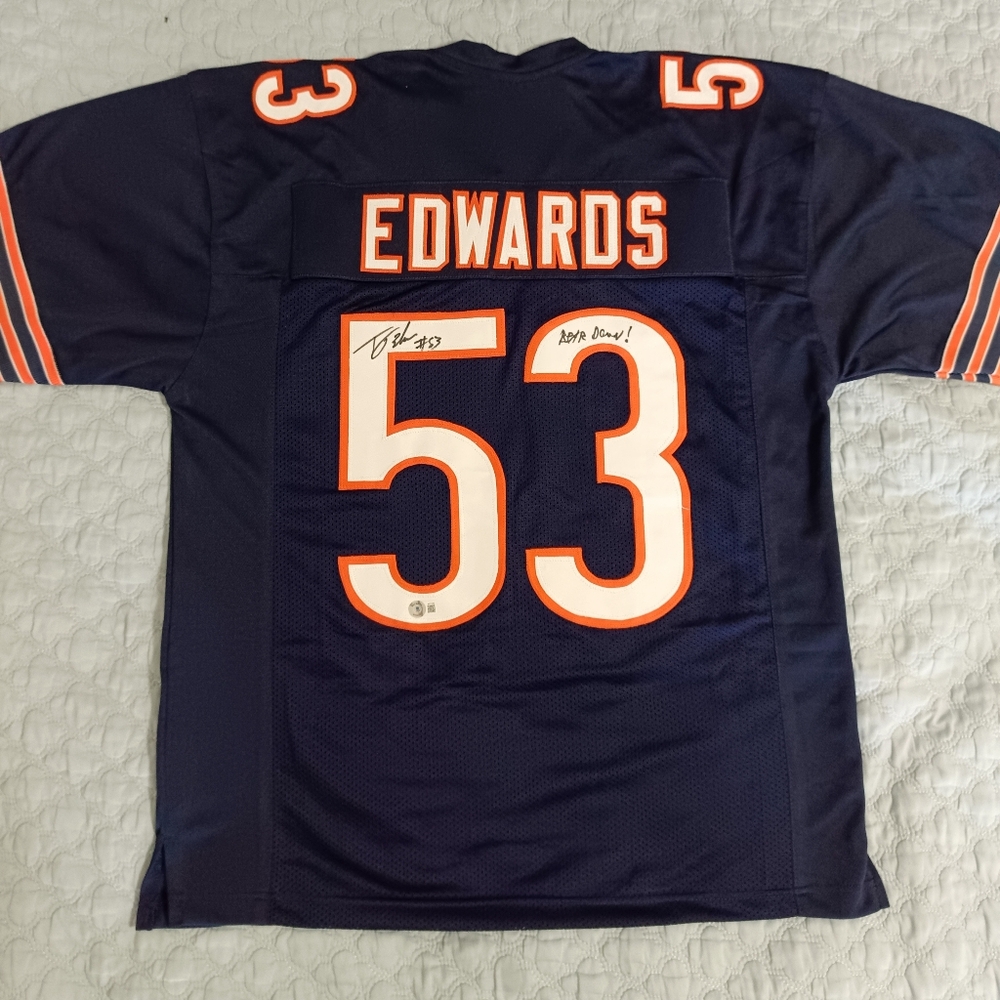 TJ Edwards autographed jersey
